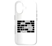 Stop The War Release The Files Redacted Case for iPhone 17