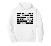 Stop The War Release The Files Redacted Pullover Hoodie