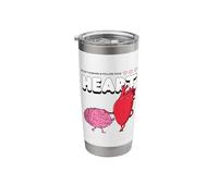 Stop Thinking and Follow Your Heart (Positive Statement) Stainless Steel Insulated Tumbler