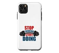 Stop Thinking Start Doing Barbell Motivation Case for iPhone 11 Pro Max