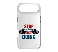 Stop Thinking Start Doing Barbell Motivation Case for iPhone Air