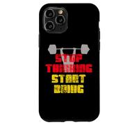 Stop Thinking Start Doing Motivational Workout Graphic Case for iPhone 11 Pro