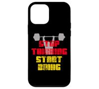 Stop Thinking Start Doing Motivational Workout Graphic Case for iPhone 12 mini