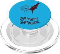 Stop Thinking Start Drinking PopSockets PopGrip for MagSafe