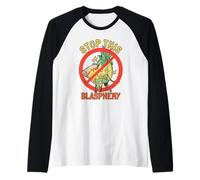 Stop This Blasphemy Pineapple Pizza Raglan Baseball Tee