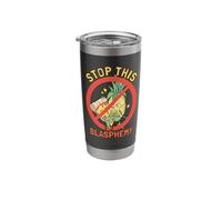 Stop This Blasphemy Pineapple Pizza Stainless Steel Insulated Tumbler