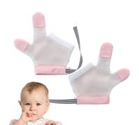 Stop Thumb Sucking for Kids - Baby Finger Biting Gloves Thumb | 1 Pair Bite-Resistant Guard | Breathable Anti-Sucking Mittens, Adjustable Finger Stopper for, and Young Children