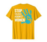 Stop Violence Against Women T-Shirt, Men, Golden Yellow, XX-Large