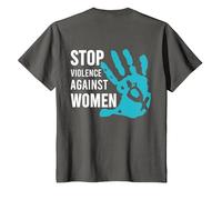 Stop Violence Against Women T-Shirt T-Shirt, Youth, Asphalt Grey, 2T