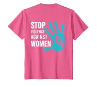 Stop Violence Against Women T-Shirt, Youth, Pink Heather, 3T