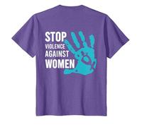 Stop Violence Against Women T-Shirt, Youth, Purple Heather, 2T