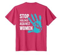 Stop Violence Against Women T-Shirt, Youth, Red Heather, 4T