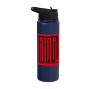 Stop War Anti-War Activist Statement Pacifism Peace Not War Stainless Steel Insulated Water Bottle