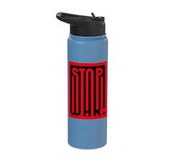 Stop War Anti-War Activist Statement Pacifism Peace Not War Stainless Steel Insulated Water Bottle