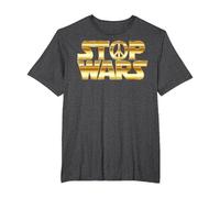 Stop Wars T-Shirt T-Shirt, Men's Big and Tall, Dark Heather Grey, 2X Tall