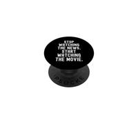stop watching the news start watching the movie Witty PopSockets Adhesive PopGrip