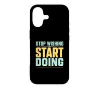 Stop Wishing Start Doing Gym Motivation Case for iPhone 17