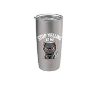 Stop Yelling At Me Introvert Mood Sarcasm - Stainless Steel Insulated Tumbler