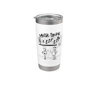 Stop You're Under Arrest Funny Music Notation Theory Joke Stainless Steel Insulated Tumbler