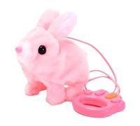 Stopa Rabbit Toys, Dancing Plush Bunny Electronic Animated Running Interactive Toy With Noises/Rope For Children Easter Battery Operated Tension Child Resistant Features