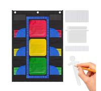 Stoplight Behavior Chart - Classroom Tracker Board, Positive Action Visual Aid Poster | Educational Discipline Guide with Indicator Card for Student Routines, Children's Behavior Display, Home