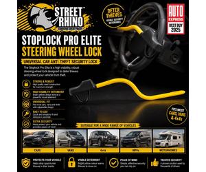 Stoplock Pro Elite Steering Security Wheel Lock For Kia Rio
