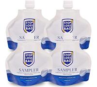 StopLossBags Samplers 4-Pack - 4 Reusable 6 oz Paint Storage Bags - Airtight, Durable, Eco-Friendly Paint Pouches - Easy Pour, Mix & Store