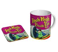 stopper Inch-High Private Eye - Ceramic Coffee Mug + Coaster Gift Set
