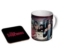 stopper The Sopranos Cast Colour - Ceramic Coffee Mug + Coaster Gift Set