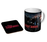 Stopper The Sopranos Cast Scene - Ceramic Coffee Mug + Coaster Gift Set