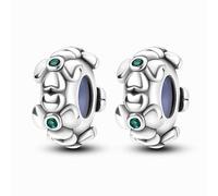 Stoppers Beads Charms for Bracelets &Necklaces Rondelle Spacer Charm with Clear Rubber inside for Major European Snake Chain Jewelry Present for Women