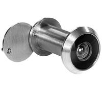 Stoppwerk Door Viewer Stainless Steel - 14mm Spy Hole for Installation in 35-55mm Doors - 200° Wide Angle Door Peephole incl. Glass Privacy Screen