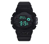 Stopwatch Rubber LCD Watch Men Digital Wrist Sport Boy Date Watch Men Personalized Gifts Man, Black, one size