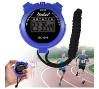 Stopwatches, Digital Sports Stop watch, referee kit, Handheld stopwatch Split Lap Timer, Neck Stopwatch, Shockproof Waterproof Stopwatch with LCD Display for Coaches Swimming Running Training (Blue)