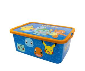 Stor 13 Liter Click Lock Aufbewahrungsbox : Pokemon Rock Mehrfarbig