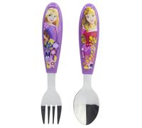 STOR 2 Piece Children's Cutlery Set Disney Princess Stainless Steel Fork and Spoon with Decorated Handle BPA Free for Kids