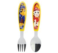 STOR 2 Piece Children's Cutlery Set Paw Patrol Stainless Steel Fork and Spoon with Decorated Handle BPA Free for Kids