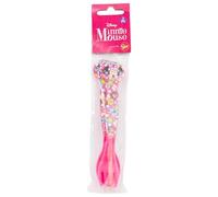 STOR 2-Piece Kids Cutlery Set Minnie Mouse Plastic - Fork and Spoon with Rounded Safe Design for Children BPA Free