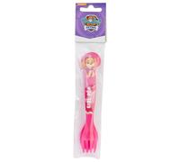 STOR 2-Piece Kids Cutlery Set Paw Patrol Plastic - Reusable Fork and Spoon with Rounded Safe Design for Children BPA Free