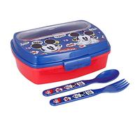 Stor 8412497501090Rectangular Sandwich Box with Cutlery, Mickey Mouse
