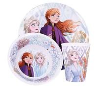 Stor 8412497510900Melamine Dinnerware Set 3-Piece Rimless Set, Frozen Ii Elements