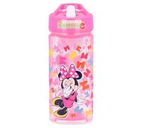 Stor 8412497511143 Square Water Bottle, 530 ml Capacity, Minnie Arcos Tan Bold