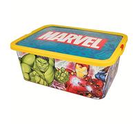 Stor Avengers Storage Box Container with Click Lock Lid, For Kids, Bedroom, Playroom, Toys, BPA Free (13 Litre)