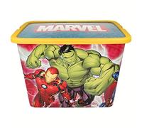 Stor Avengers Storage Box Container with Click Lock Lid, For Kids, Bedroom, Playroom, Toys, BPA Free (23 Litre)