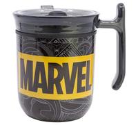 STOR Avengers Travel Coffee Mug with Handle and Slide Lid 470ml - Stainless Steel Double Wall Insulated Reusable Tumbler