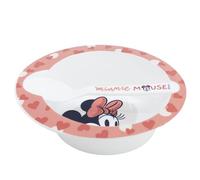 STOR Baby Feeding Set Minnie Mouse with Bowl and Spoon - BPA Free - Microwave Safe - Durable Plastic - Disney Baby