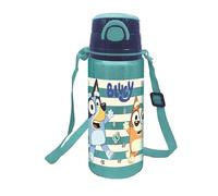 ALUMINIUM POP UP BOTTLE WITH STRAP 730 ML BLUEY