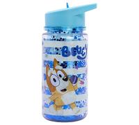 Stor Bluey Double Wall Bottle with Glitter, Kids, 330ml | Plastic Water Cup