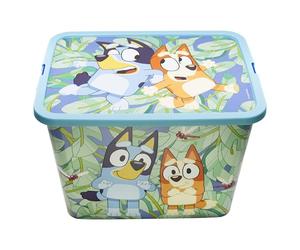 Stor Bluey Storage Box Click Lock Lid Toy Organiser BPA Free 23 Litre | Toy storage box for kids. Ideal for bedrooms and playrooms. Secure click-lock lid design.