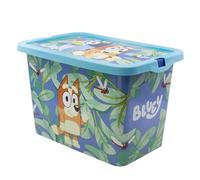Stor Bluey Storage Box Click Lock Lid Toy Organiser BPA Free 7 Litre | Toy storage box for kids. Ideal for bedrooms and playrooms. Secure click-lock lid design.